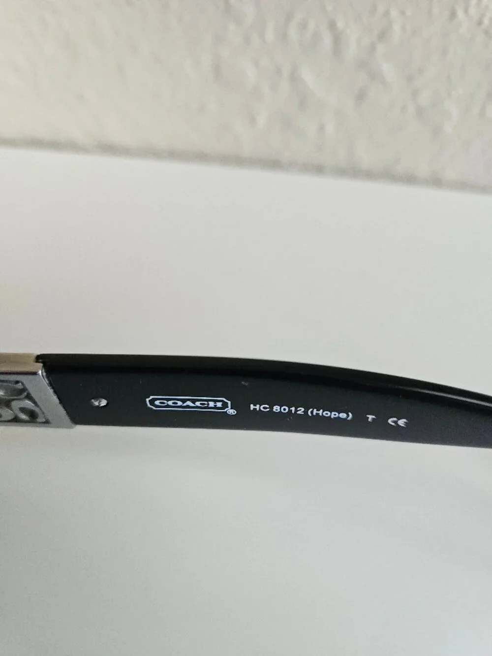 Coach Hope black and silver women's oval sunglasses HC8012 size 53-15-140